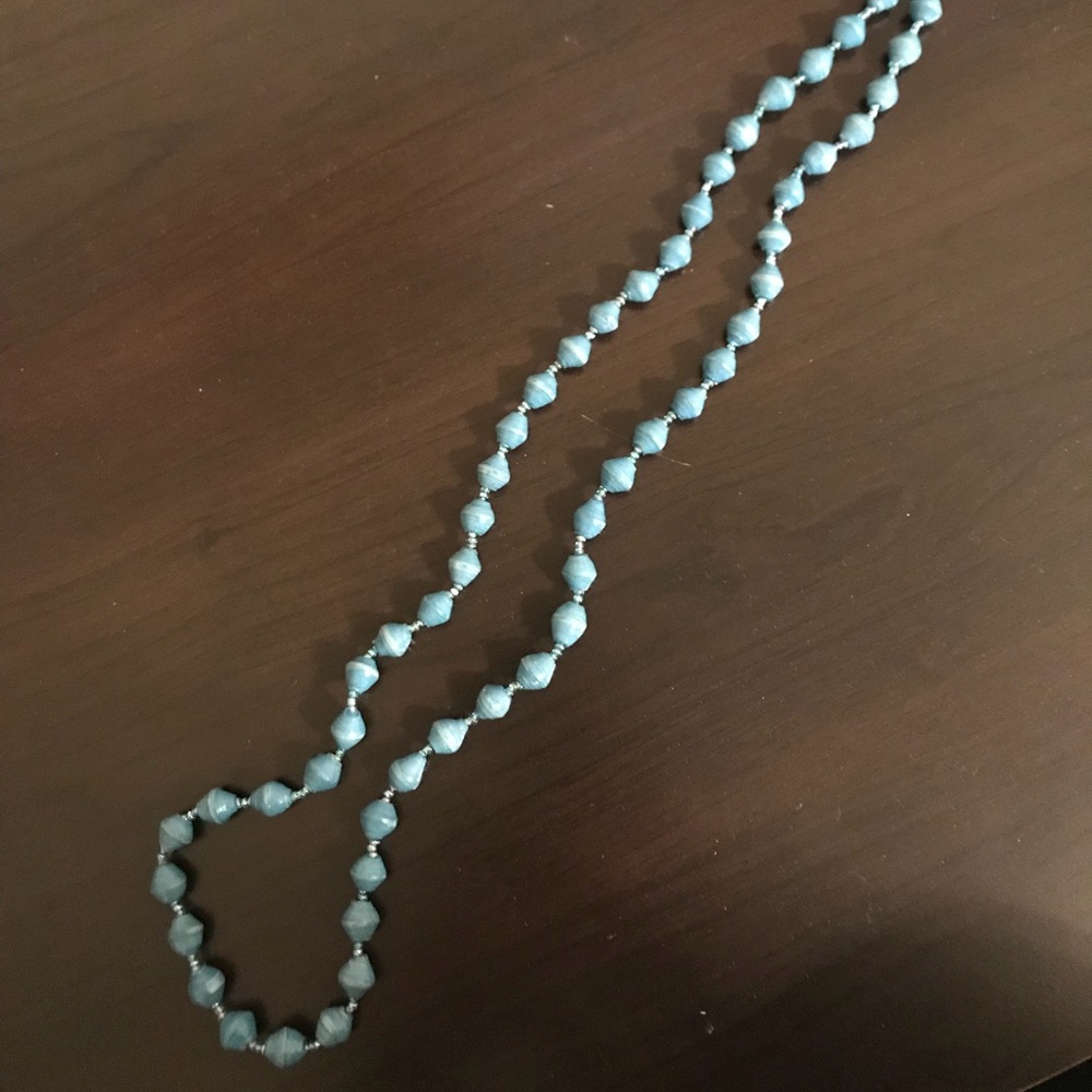 Long turquoise necklace